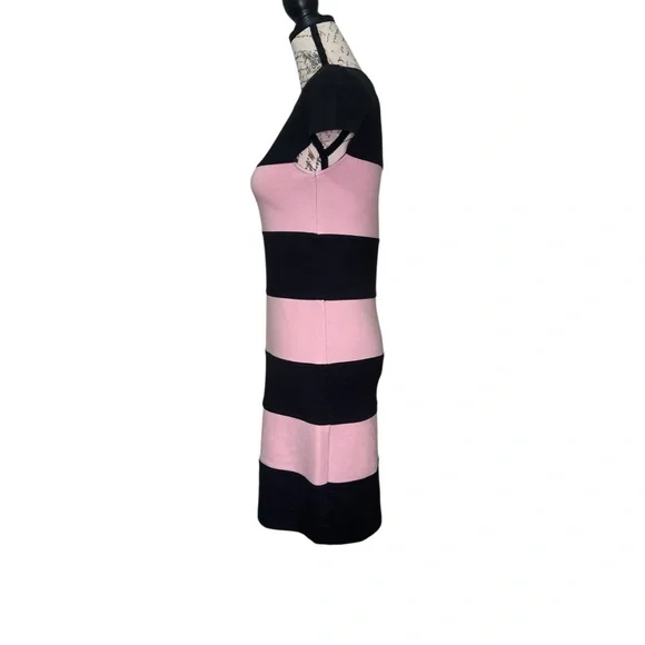 Yoana Baraschi | Black and Pink Striped Dress for Women Size Small - Picture 11 of 16